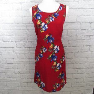 Jane Ashley Red Hawaiian Dress Size SP
